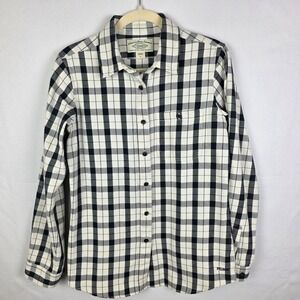 Filson Womens Alaskan Guide Flannel Cotton Button Down Shirt Long Sleeve Medium